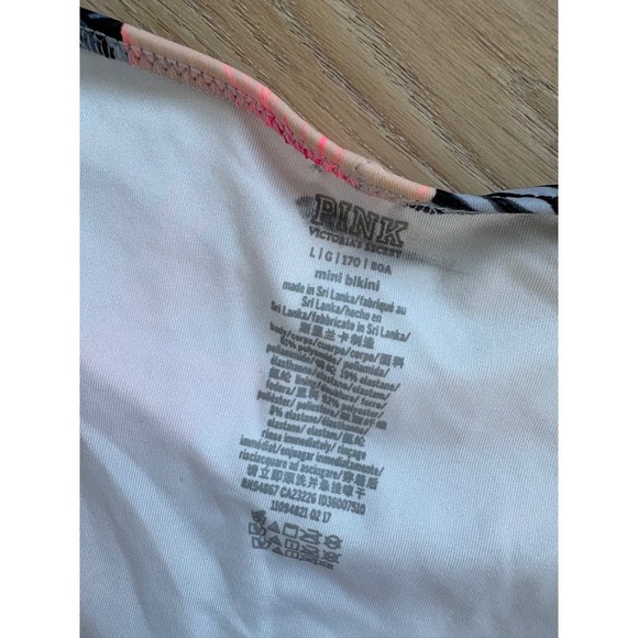 PINK Victoria's Secret Floral Tropical Swim bottom Bikini Top L/G - Picture 3 of 3